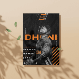 Dhoni run Poster