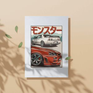 Nissan skyline GT-R Car Poster