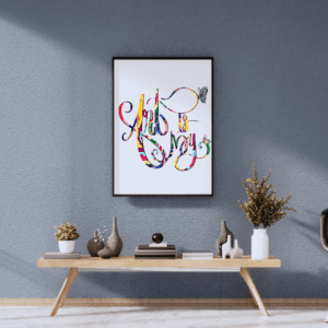 Art Is my Life Canvas print
