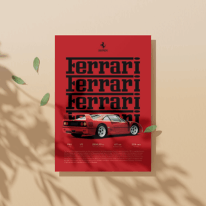 Ferrari Car Poster