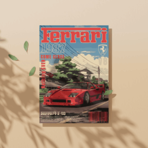 Ferrari F40 Poster