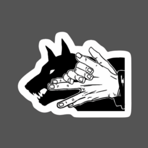 megumi hand sign Sticker