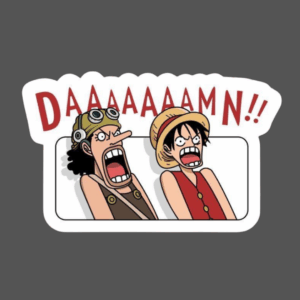 Monkey D.fluffy and usopp Sticker