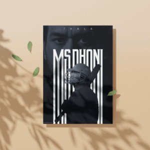 MS Dhoni risen Poster