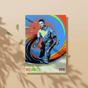 Roaring Virat Kohli poster