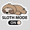 Sloth mode on Sticker