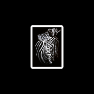 Whispers in Stripes sticker