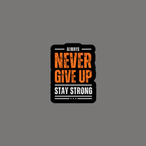 Never Give Up sticker