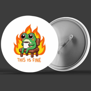 This is fine Badge