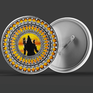 Divine Radiance - Lord Shiva Mandala Badge