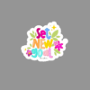 Set New Goal – Motivational Floral Art sticker