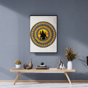 Divine Radiance - Lord Shiva Mandala canvas print
